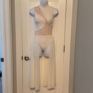 Weissman White and Cream Dance costume
